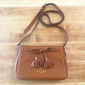 Kate Spade Brown Leather Cross Body Bag